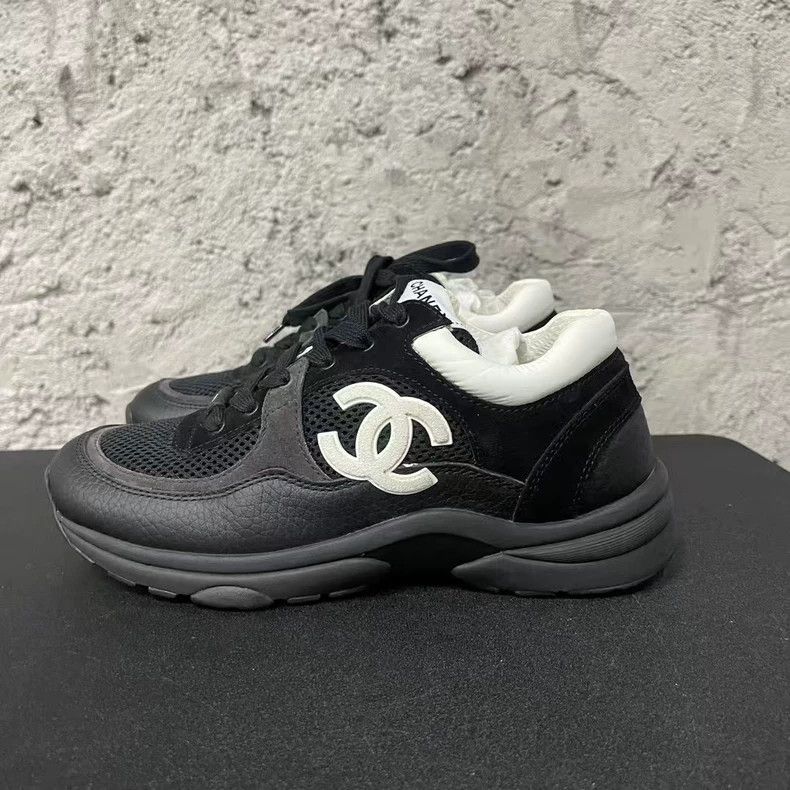 Chanel Chanel Black and White Sneakers-yf Size US 7.5 / EU 40-41 - 2 Thumbnail