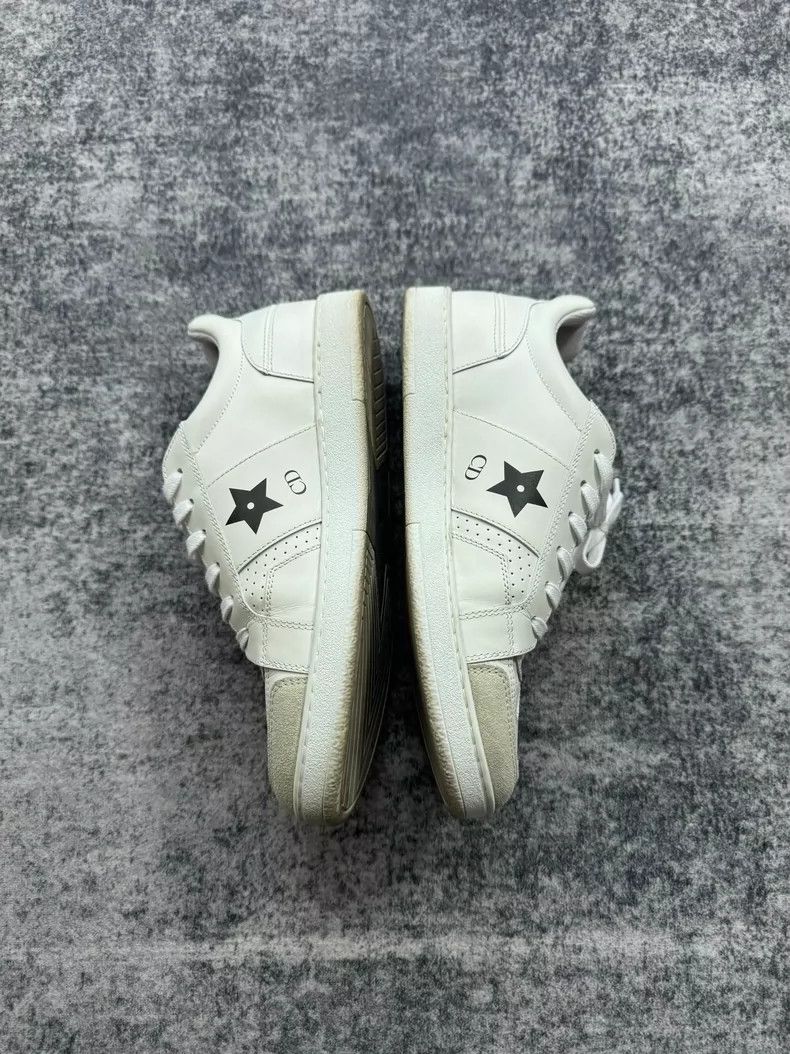 Dior Dior White Sneakers with Stars Design-yf Size US 6.5 / EU 39-40 - 4 Thumbnail