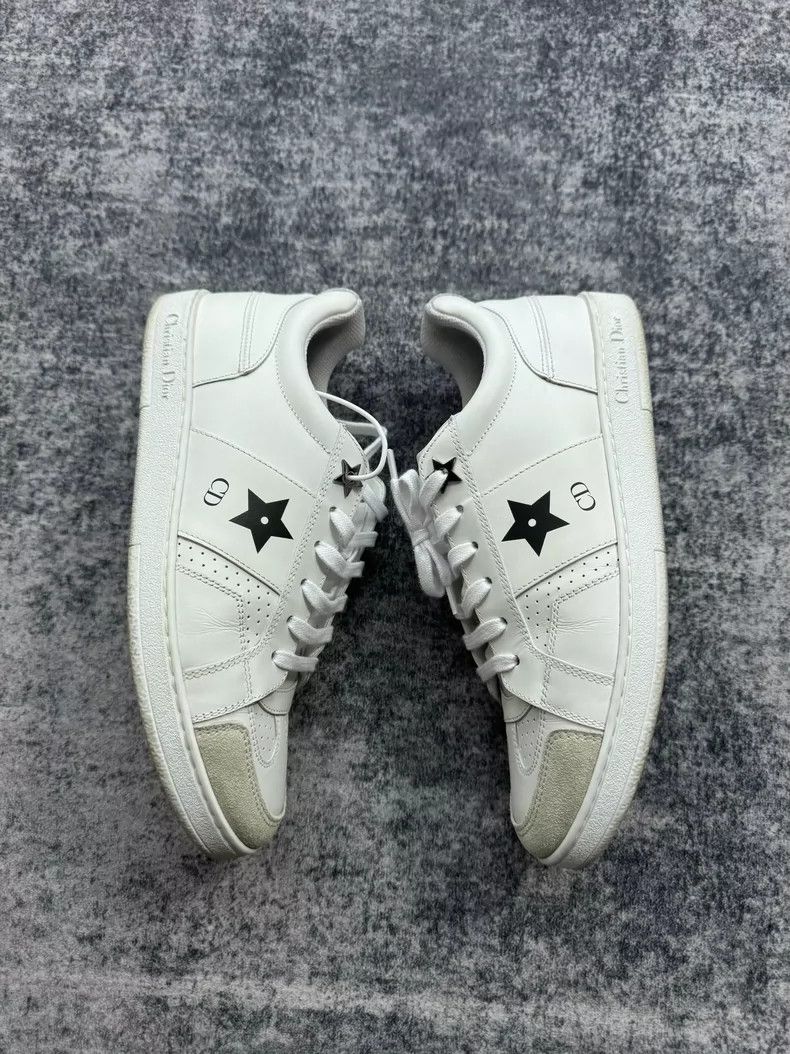 Dior Dior White Sneakers with Stars Design-yf Size US 6.5 / EU 39-40 - 3 Thumbnail