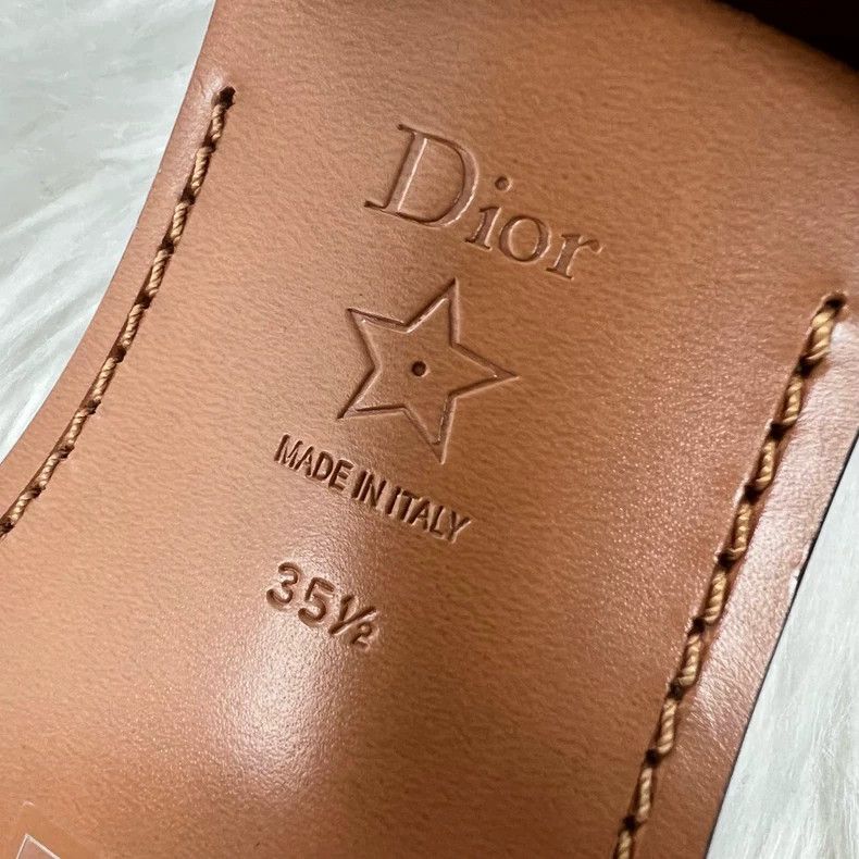 Dior Dior Turquoise Letter Slide Sandals-yf Size US 5.5 / EU 38 - 7 Thumbnail