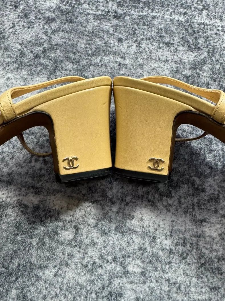 Chanel Chanel Beige and Black High Heels-yf Size US 8.5 / EU 41-42 - 7 Thumbnail