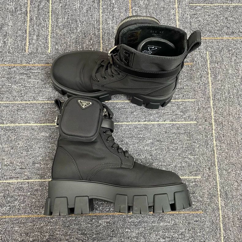 Prada Prada Tactical Nylon Combat Boots Size 37-yf Size US 7 / EU 40 - 3 Thumbnail