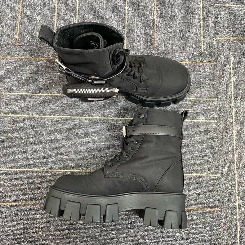 Prada Prada Tactical Nylon Combat Boots Size 37-yf Size US 7 / EU 40 - 4 Thumbnail