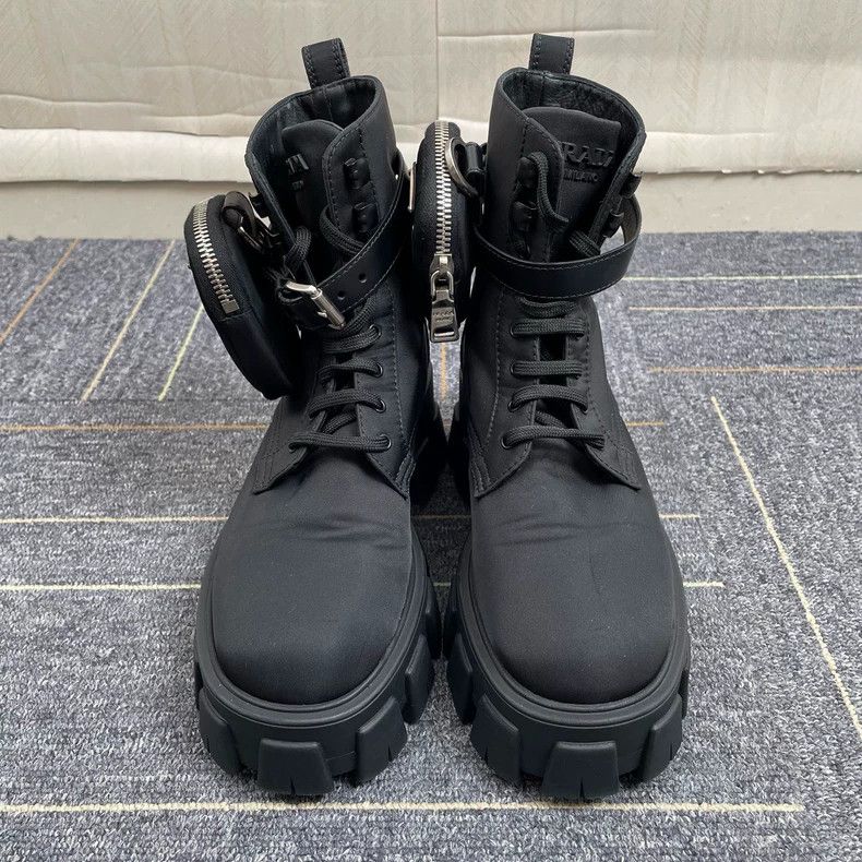 Prada Prada Tactical Nylon Combat Boots Size 37-yf Size US 7 / EU 40 - 2 Thumbnail