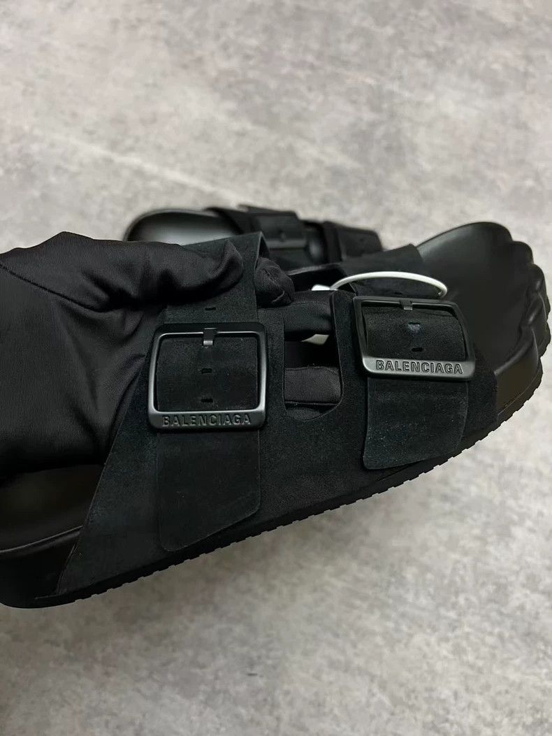 Balenciaga Balenciaga Black Buckle Slide Sandals Size 41-yf Size US 8 / EU 41 - 3 Thumbnail