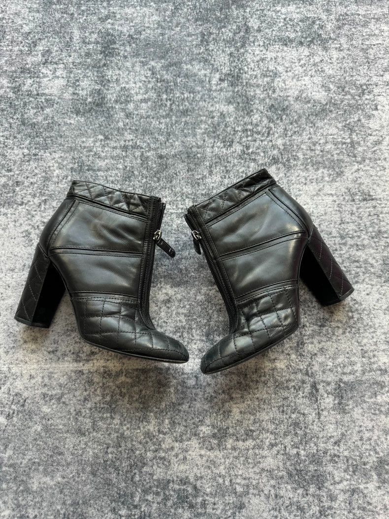 Chanel Chanel Black Quilted High Heel Shoes-yf Size US 7.5 / EU 40-41 - 3 Thumbnail