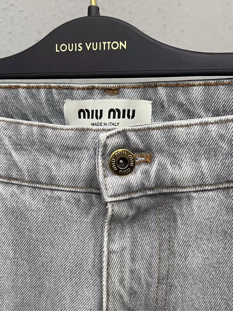 Miu Miu Miu Miu Ripped Wash Denim Jeans-yf Size US 29 - 3 Thumbnail