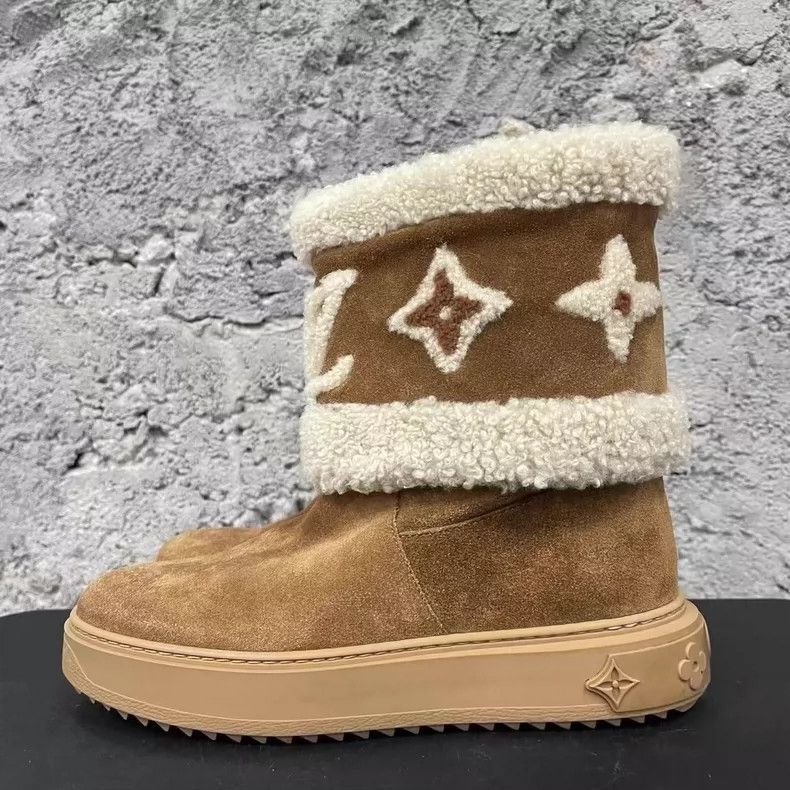 Louis Vuitton Louis Vuitton Beige Snow Boots Size 37-yf Size US 7 / EU 40 - 2 Thumbnail