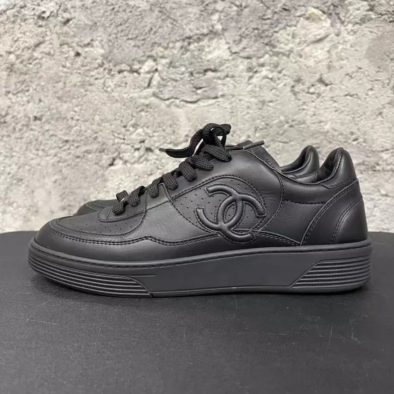 Chanel Chanel Black Air Force One Style Sneakers-yf Size US 6.5 / EU 39-40 - 2 Thumbnail