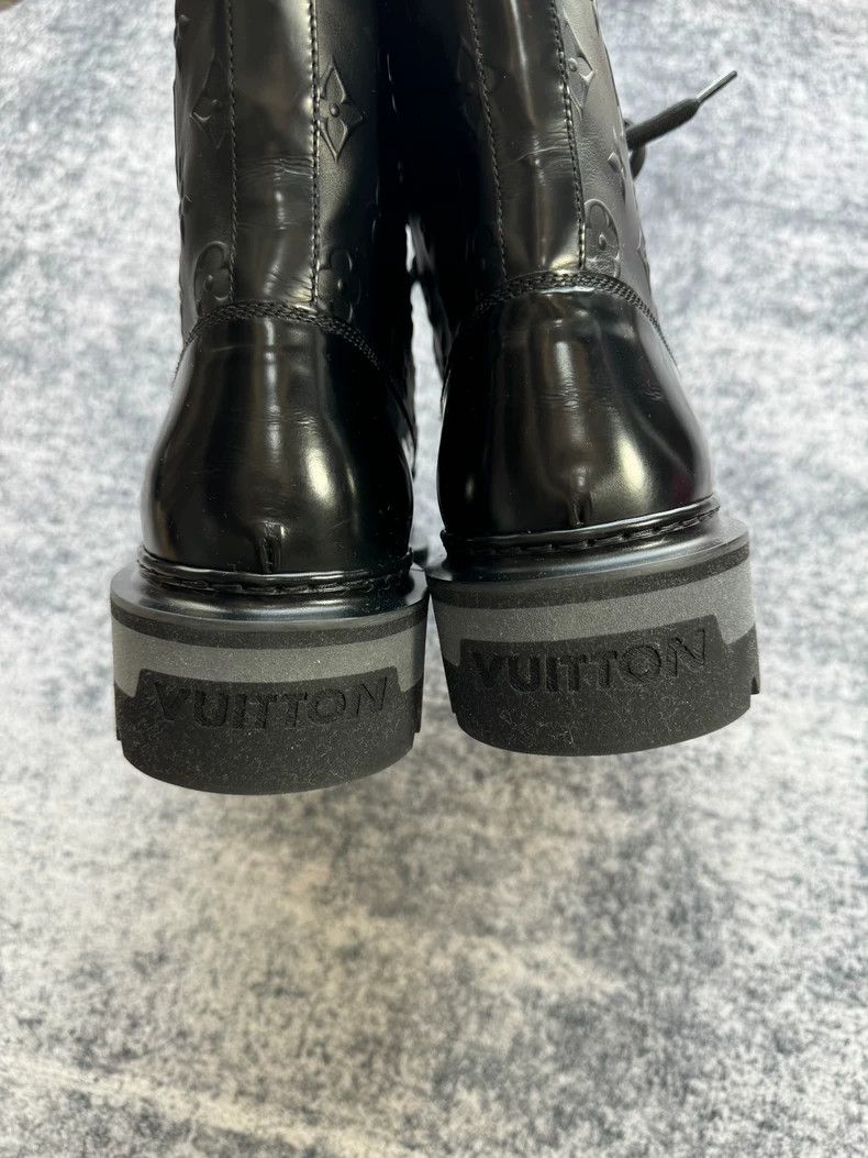 Louis Vuitton Louis Vuitton Black Logo Short Boots-yf Size US 5.5 / EU 38 - 4 Thumbnail