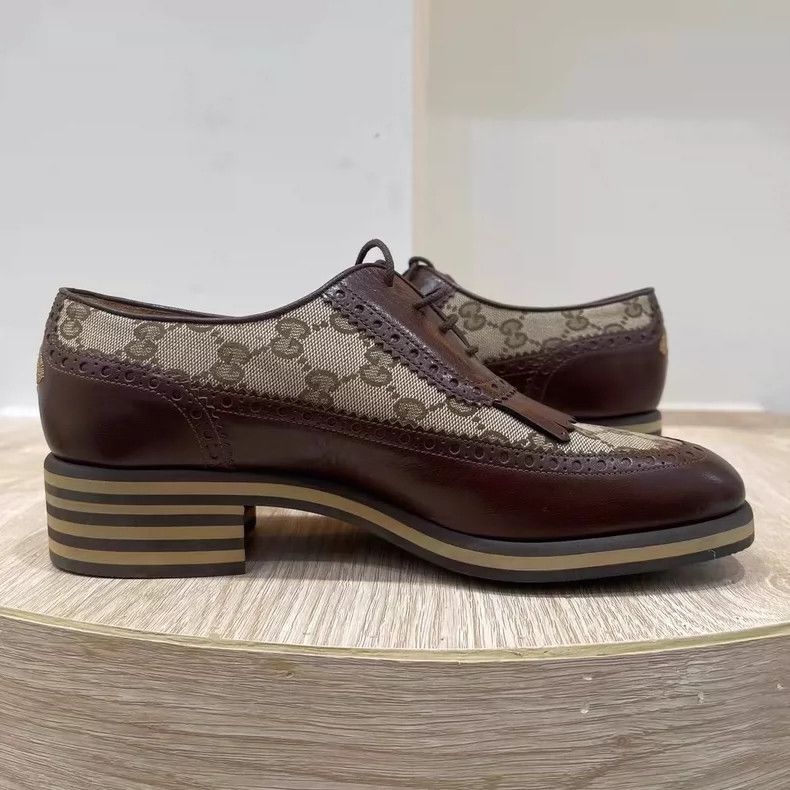 Gucci Gucci GG Embroidered Leather Loafers for Men-yf Size US 10.5 / EU 43-44 - 4 Thumbnail
