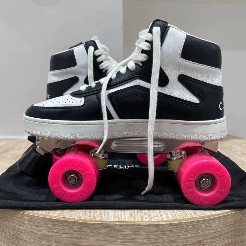 Celine Celine Black and White Roller Skates Shoes-yf Size US 8.5 / EU 41-42 - 5 Thumbnail