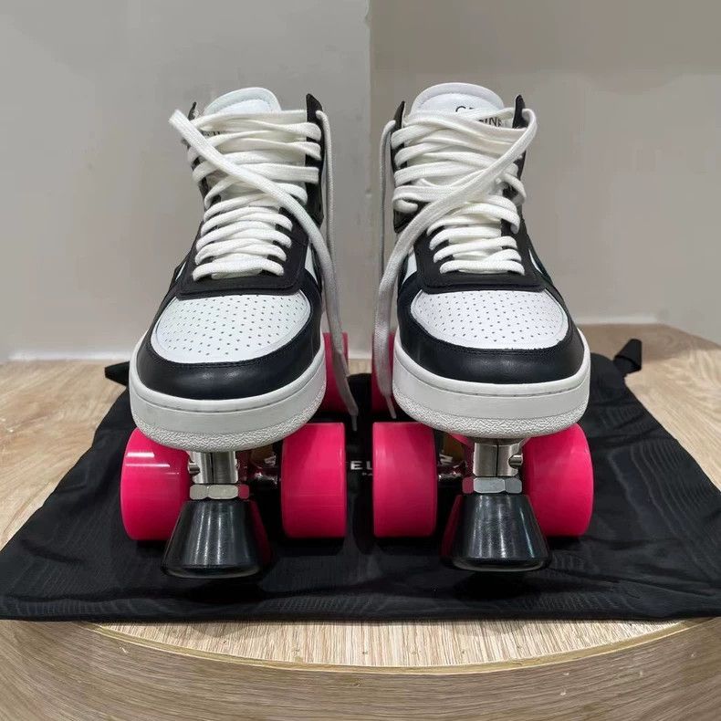 Celine Celine Black and White Roller Skates Shoes-yf Size US 8.5 / EU 41-42 - 6 Thumbnail