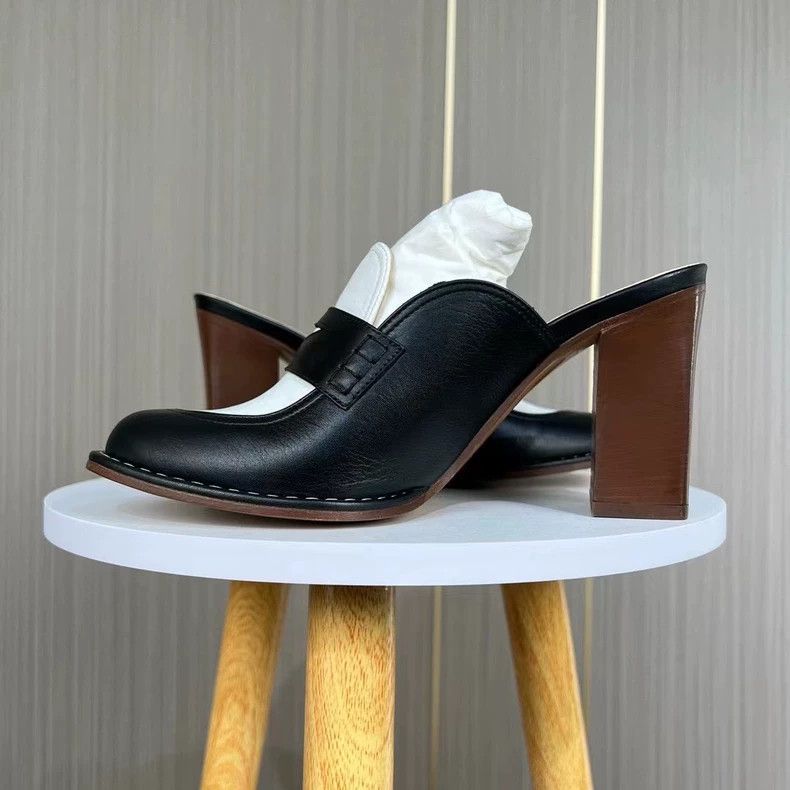Loewe Loewe Black and White High Heel Mules-yf Size US 6 / EU 39 - 4 Thumbnail