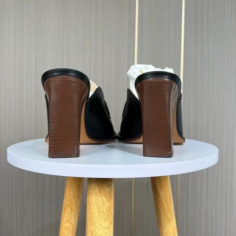 Loewe Loewe Black and White High Heel Mules-yf Size US 6 / EU 39 - 6 Thumbnail