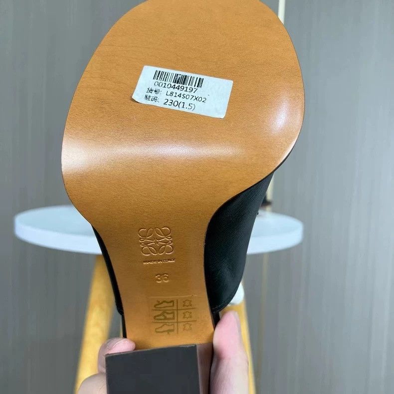 Loewe Loewe Black and White High Heel Mules-yf Size US 6 / EU 39 - 5 Thumbnail