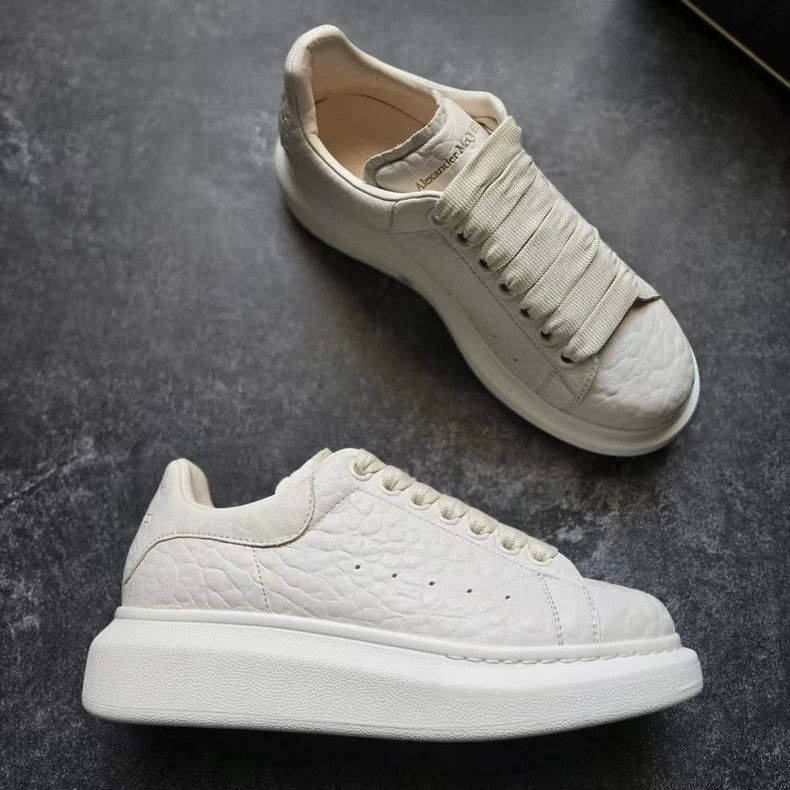 Alexander McQueen Alexander McQueen New White Textured Sneakers-yf Size US 6.5 / EU 39-40 - 2 Thumbnail
