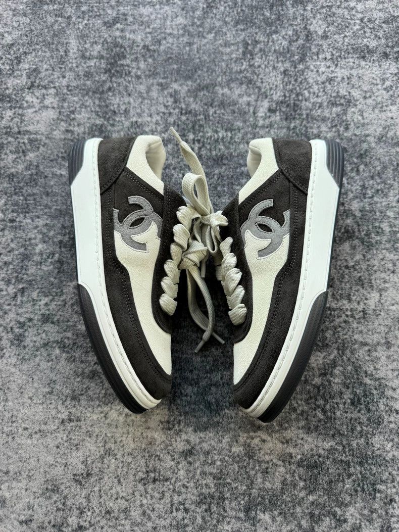 Chanel Chanel Black and White Suede Sneakers-yf Size US 5.5 / EU 38 - 3 Thumbnail