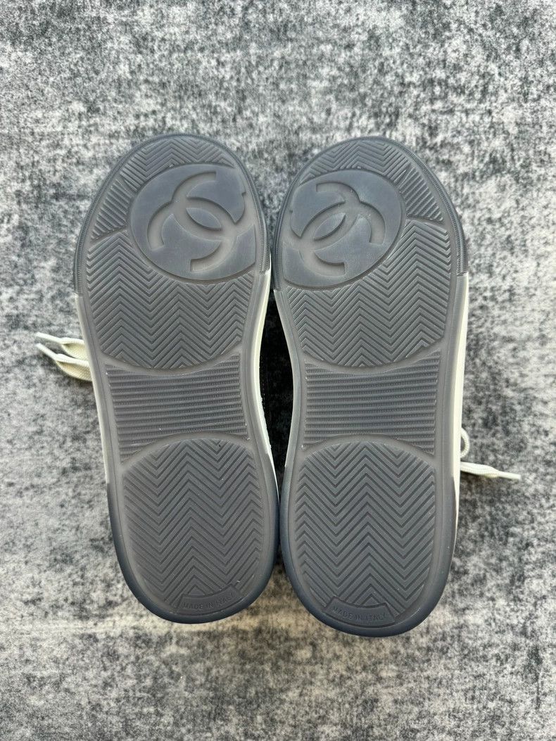 Chanel Chanel Black and White Suede Sneakers-yf Size US 5.5 / EU 38 - 6 Thumbnail