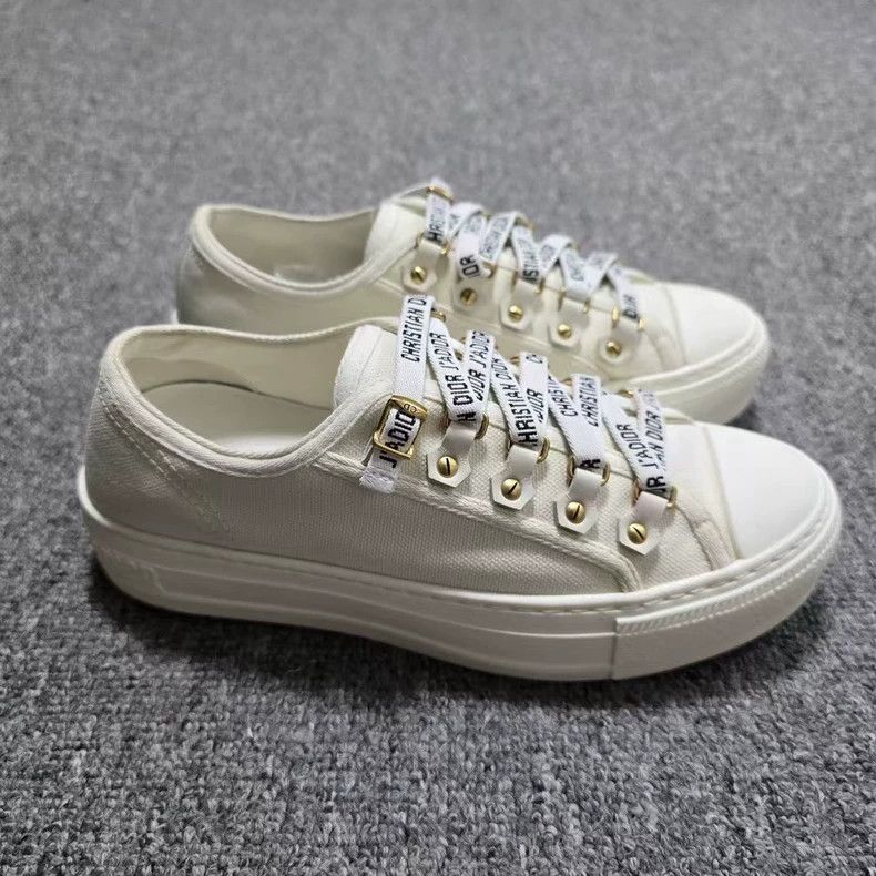 Dior Dior White Logo Lace Sneakers-yf Size US 5.5 / EU 38 - 3 Thumbnail