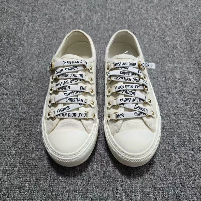 Dior Dior White Logo Lace Sneakers-yf Size US 5.5 / EU 38 - 2 Thumbnail