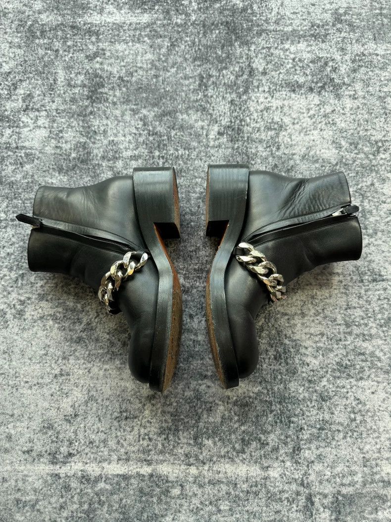 Givenchy Givenchy Black Chain Ankle Boots-yf Size US 6.5 / EU 39-40 - 4 Thumbnail