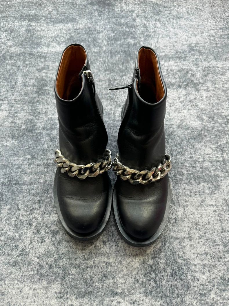 Givenchy Givenchy Black Chain Ankle Boots-yf Size US 6.5 / EU 39-40 - 2 Thumbnail