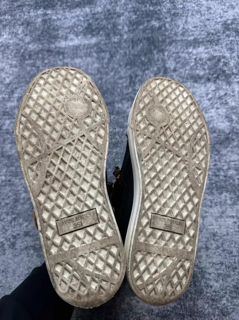 Giuseppe Zanotti Giuseppe Zanotti Black and Gold High-Top Sneakers-yf Size US 5.5 / EU 38 - 6 Thumbnail