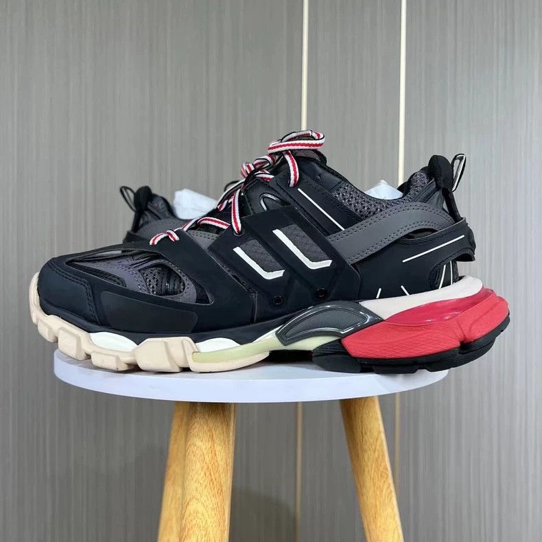 Balenciaga Balenciaga Black Red Track Dad Sneakers-yf Size US 7.5 / EU 40-41 - 3 Thumbnail
