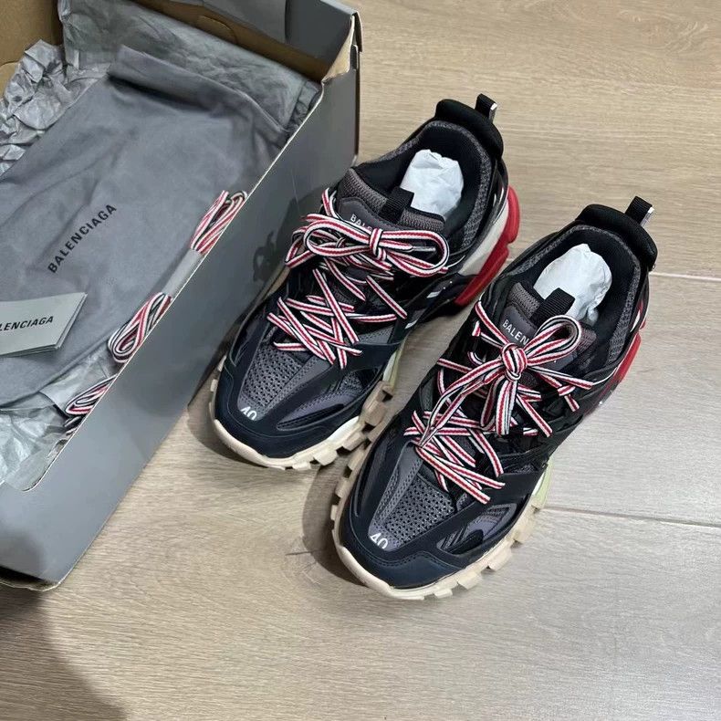 Balenciaga Balenciaga Black Red Track Dad Sneakers-yf Size US 7.5 / EU 40-41 - 5 Thumbnail