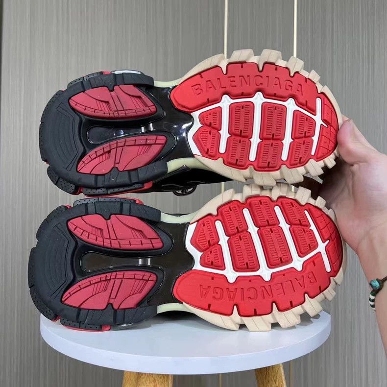 Balenciaga Balenciaga Black Red Track Dad Sneakers-yf Size US 7.5 / EU 40-41 - 6 Thumbnail
