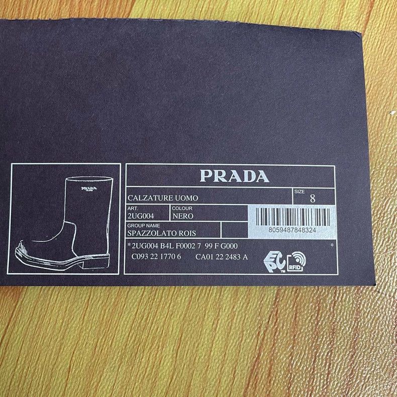 Prada Prada Black Logo Embossed Boots Size 8-yf Size US 8 / EU 41 - 9 Thumbnail