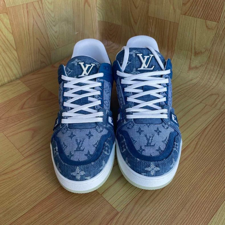 Louis Vuitton Louis Vuitton Denim Trainers Size 41.5-yf Size US 8.5 / EU 41-42 - 2 Thumbnail