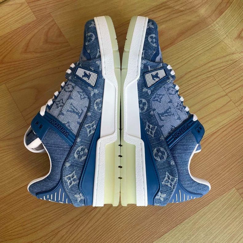 Louis Vuitton Louis Vuitton Denim Trainers Size 41.5-yf Size US 8.5 / EU 41-42 - 5 Thumbnail