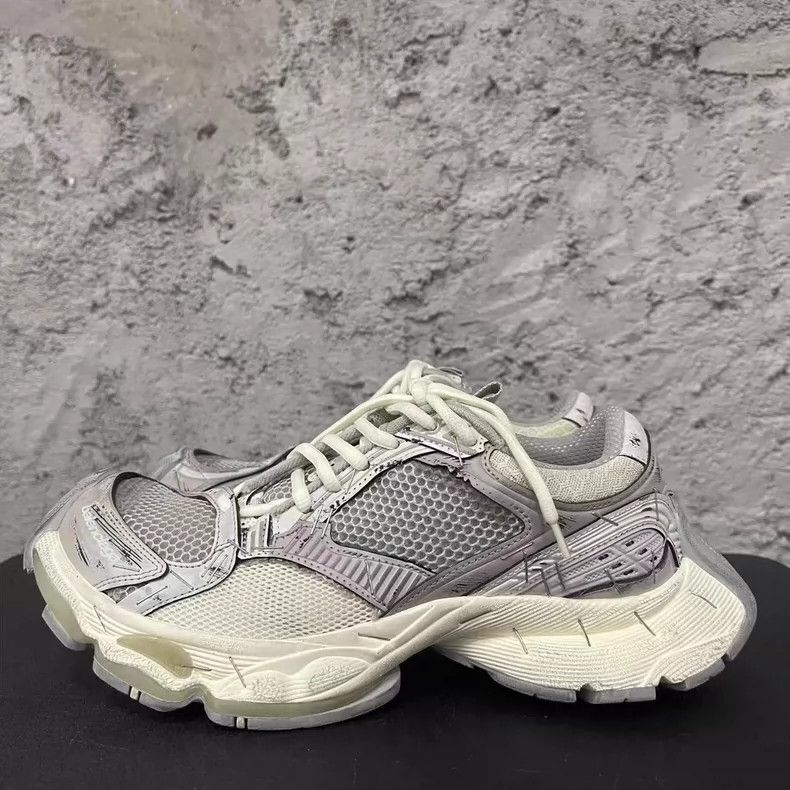 Balenciaga Balenciaga Gray White Dad Sneakers-yf Size US 5 / EU 37 - 2 Thumbnail