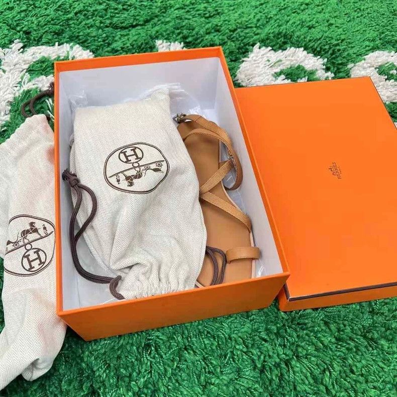 Hermes Hermes Roman Strap Flat Sandals-yf Size US 8 / EU 41 - 8 Thumbnail