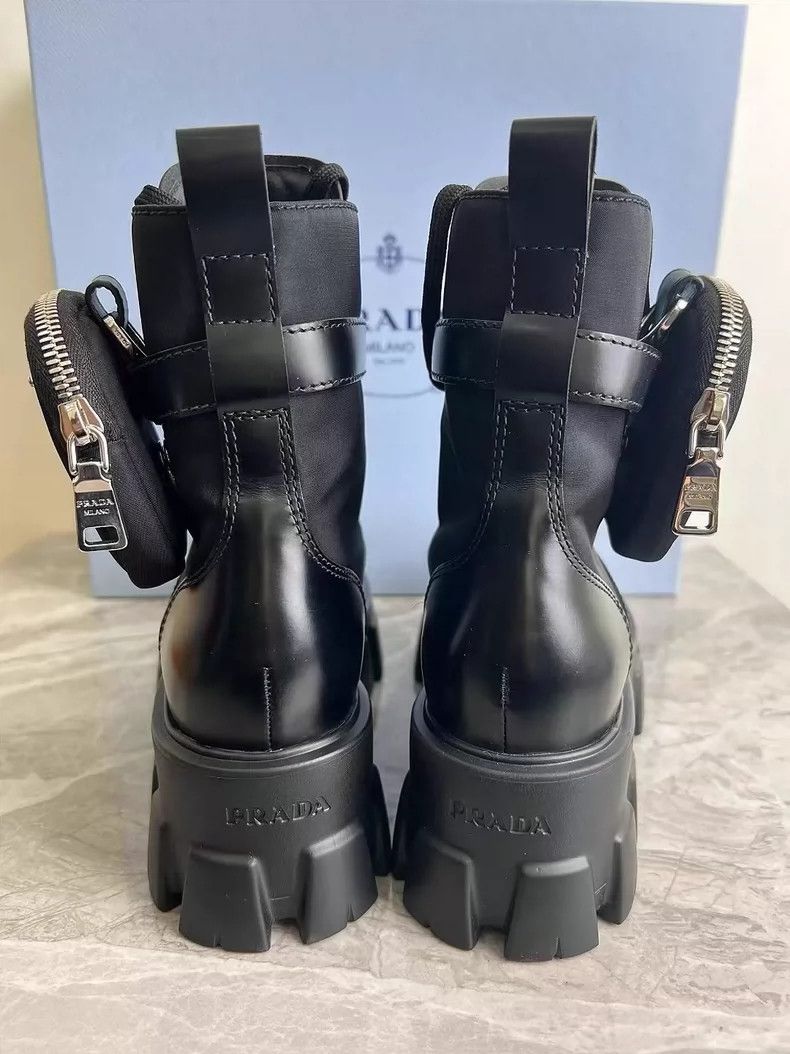 Prada Prada Black Thick Sole Short Boots-yf Size US 6 / EU 39 - 4 Thumbnail