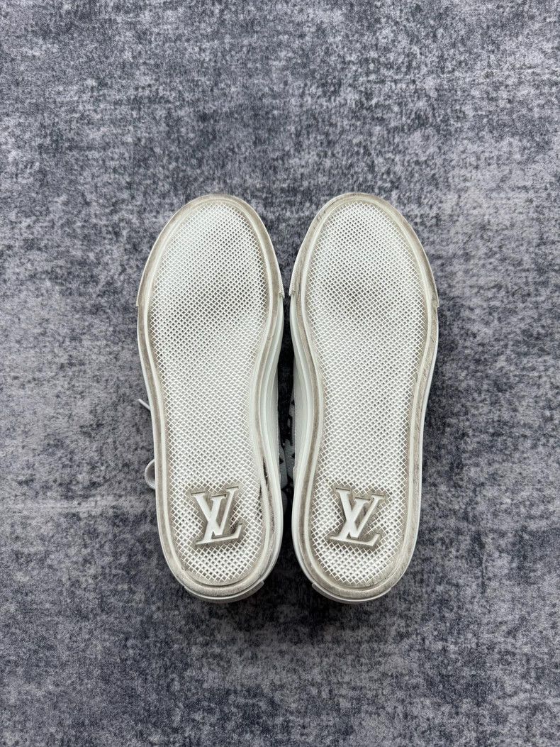 Louis Vuitton Louis Vuitton White Logo Canvas Sneakers-yf Size US 5.5 / EU 38 - 6 Thumbnail