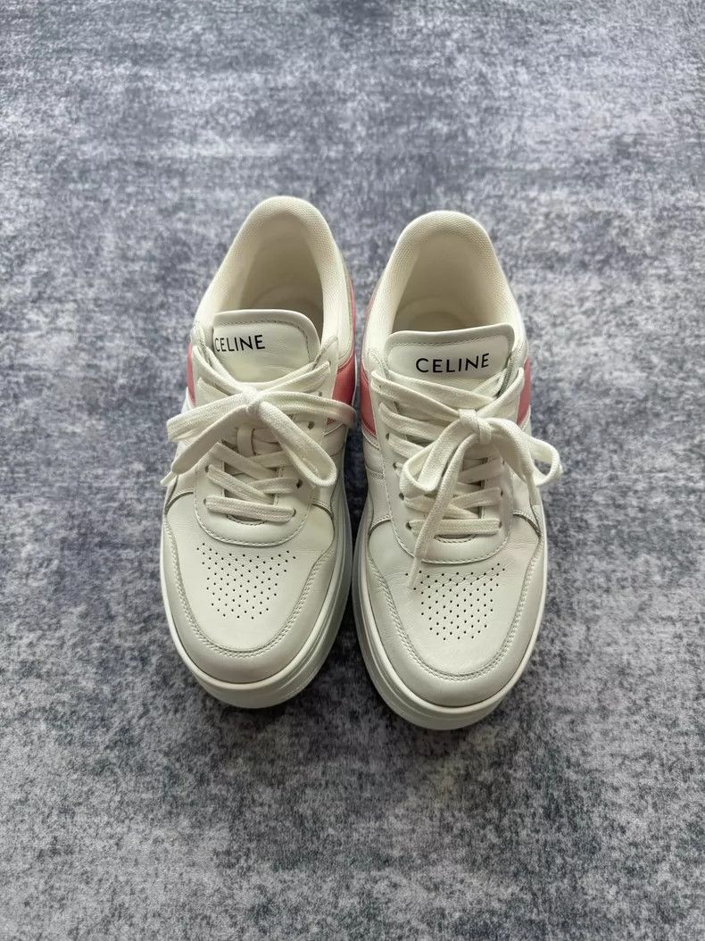 Celine Celine Thick Bottom Sneakers with Pink Detail-yf Size US 5.5 / EU 38 - 2 Thumbnail