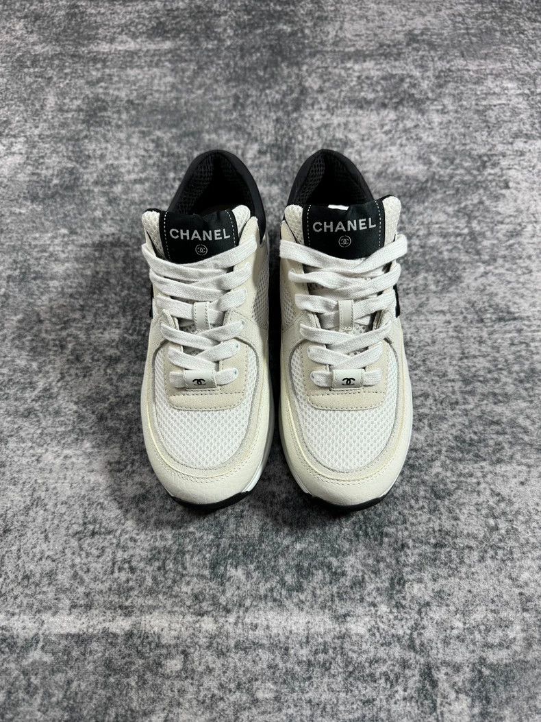 Chanel Chanel Black and White Panda Sneakers-yf Size US 5.5 / EU 38 - 2 Thumbnail