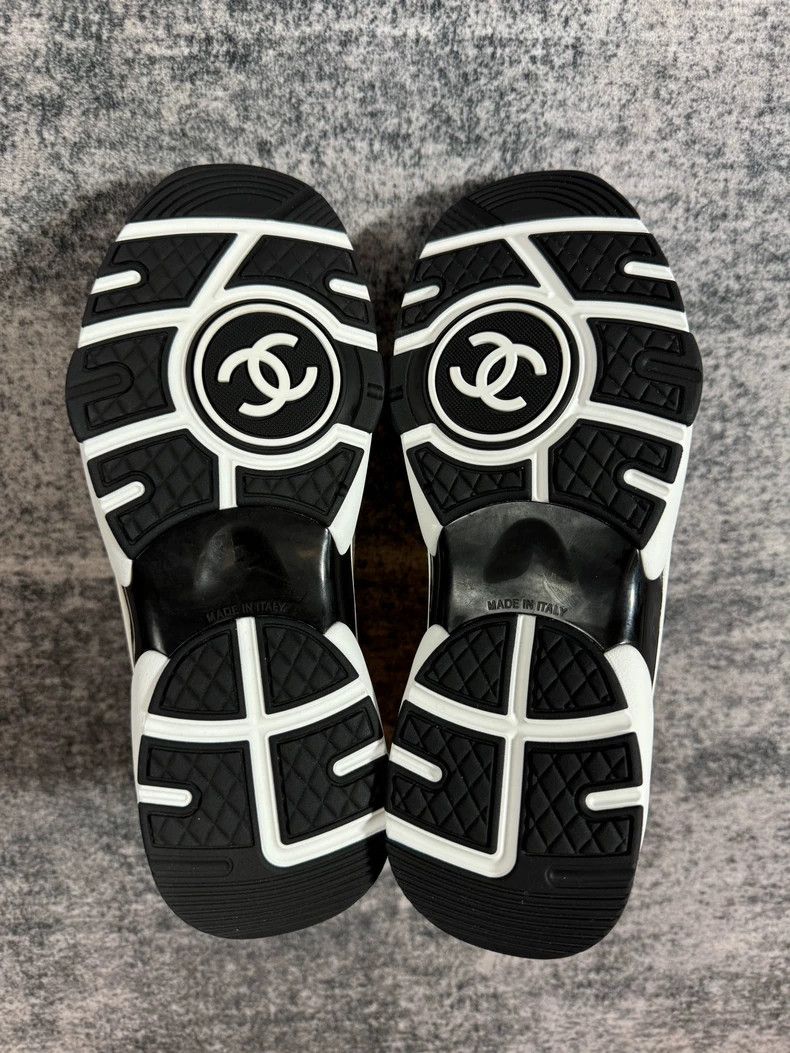 Chanel Chanel Black and White Panda Sneakers-yf Size US 5.5 / EU 38 - 6 Thumbnail
