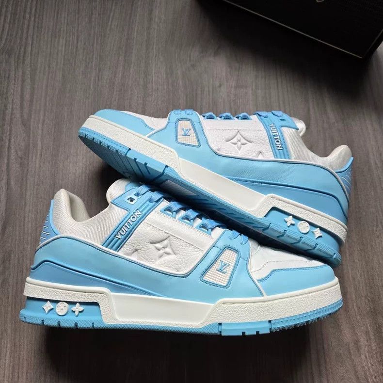 Louis Vuitton Louis Vuitton LV Trainer Sky Blue Sneakers-yf Size US 7.5 / EU 40-41 - 4 Thumbnail