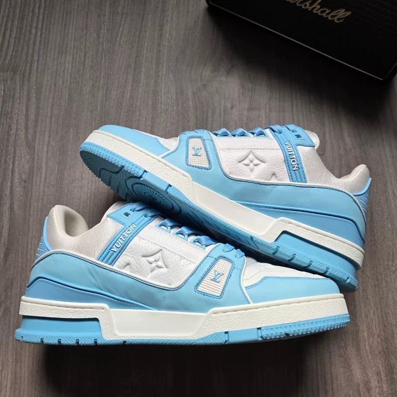 Louis Vuitton Louis Vuitton LV Trainer Sky Blue Sneakers-yf Size US 7.5 / EU 40-41 - 5 Thumbnail
