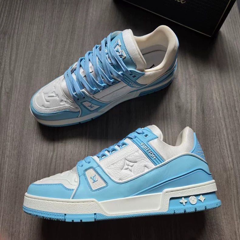 Louis Vuitton Louis Vuitton LV Trainer Sky Blue Sneakers-yf Size US 7.5 / EU 40-41 - 2 Thumbnail