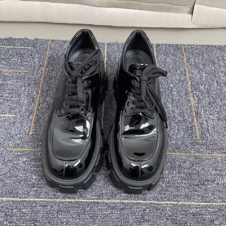Prada Prada Black Patent Leather Loafers-yf Size US 7.5 / EU 40-41 - 2 Thumbnail