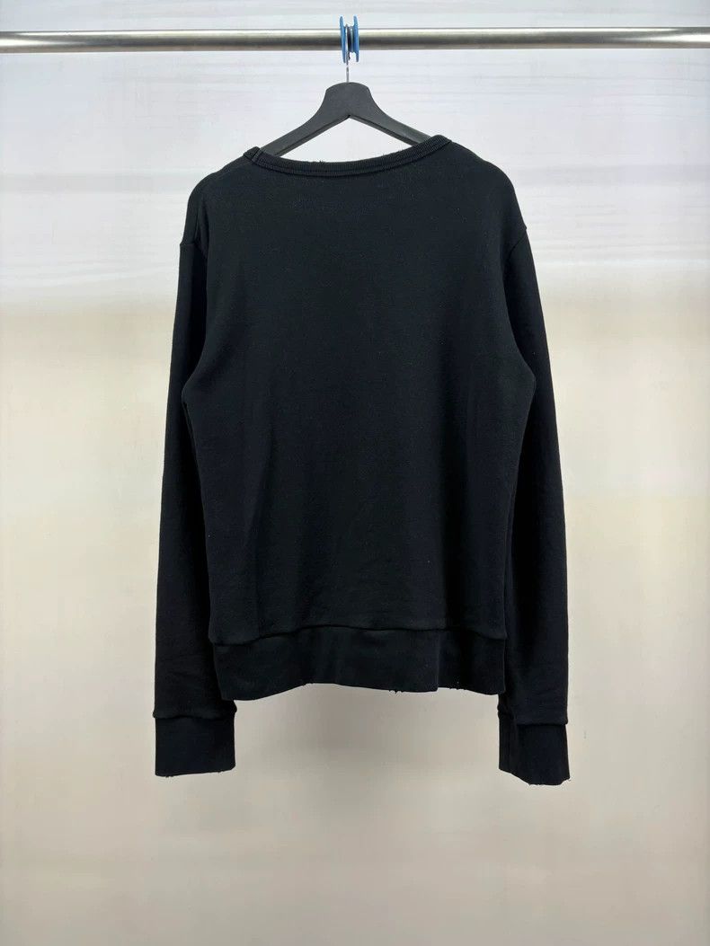 Gucci Gucci Black Distressed Crewneck Sweatshirt Size S-yf Size US S / EU 44-46 / 1 - 2 Thumbnail