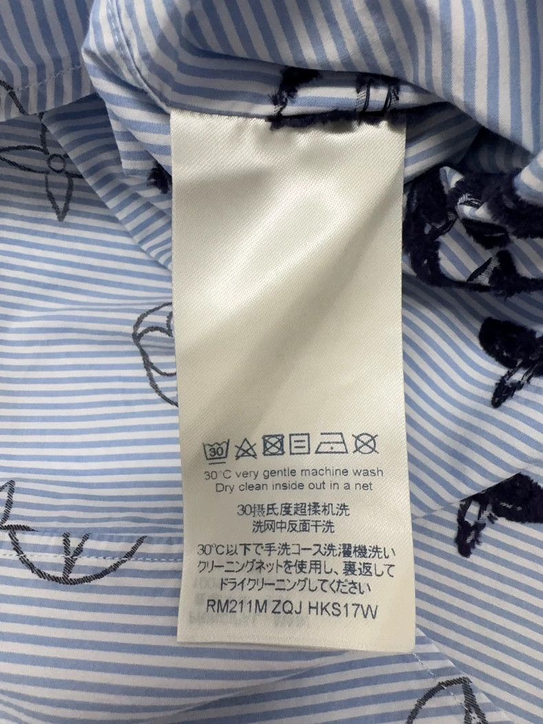 Louis Vuitton Louis Vuitton Striped Shirt with Logo Print-yf Size US L / EU 52-54 / 3 - 6 Thumbnail