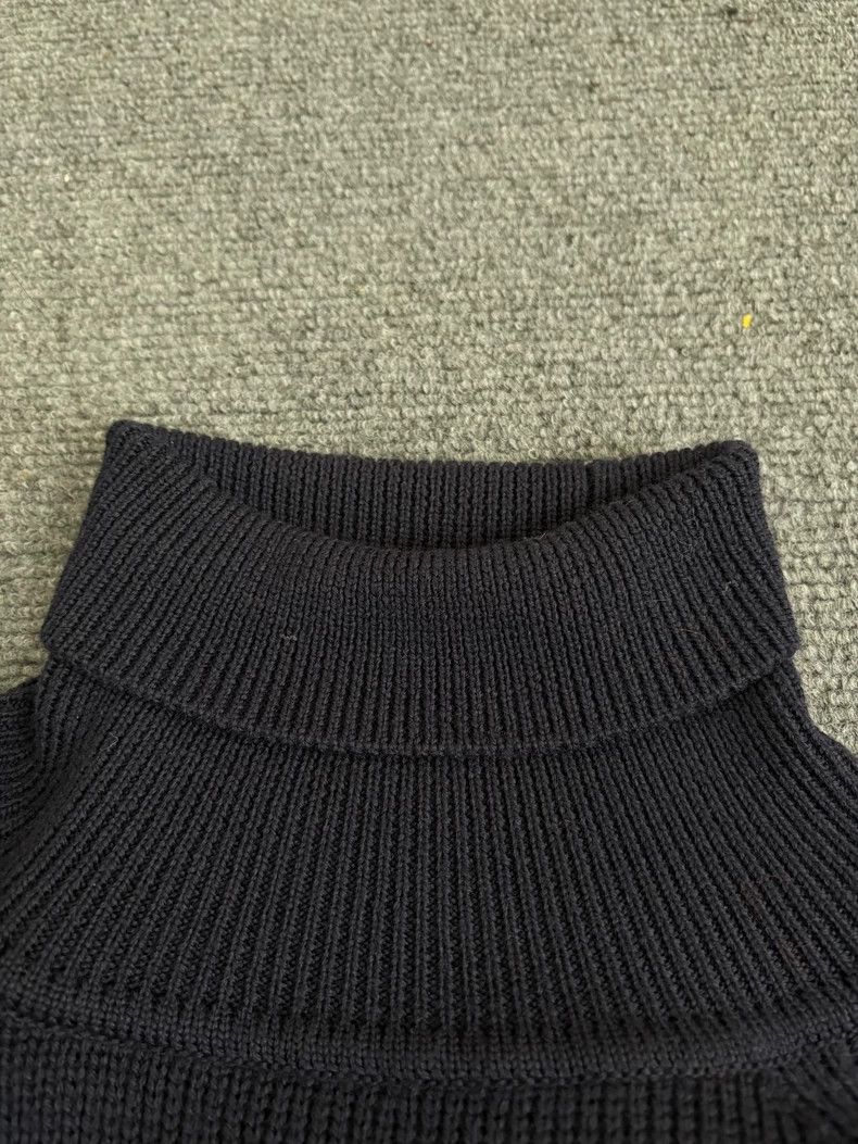 Moncler Moncler High-Neck Sweater with Logo Stripes-yf Size US XL / EU 56 / 4 - 4 Thumbnail
