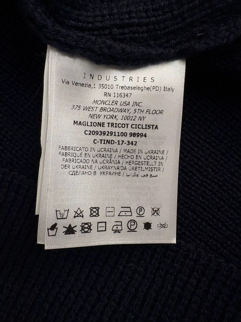 Moncler Moncler High-Neck Sweater with Logo Stripes-yf Size US XL / EU 56 / 4 - 7 Thumbnail