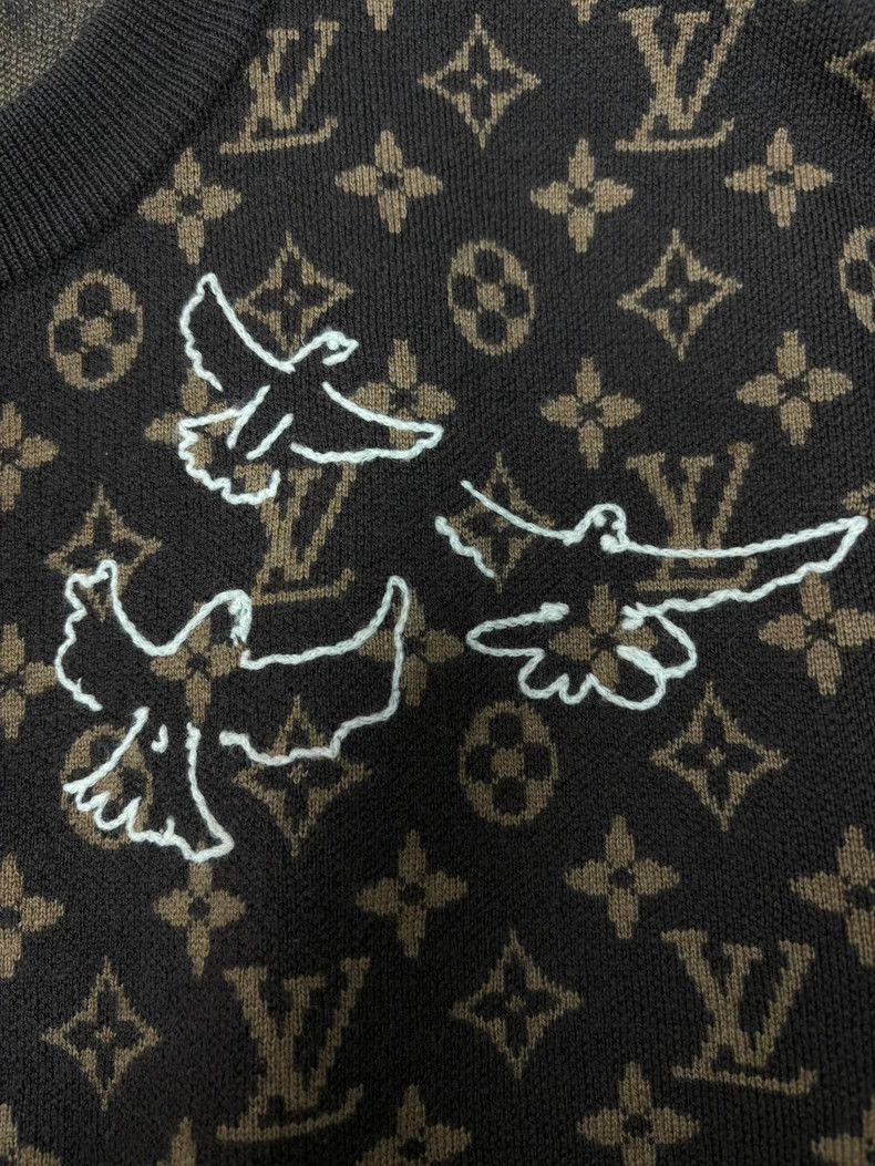 Louis Vuitton Louis Vuitton Brown Embroidered Graphic Sweatshirt-yf Size US M / EU 48-50 / 2 - 3 Thumbnail